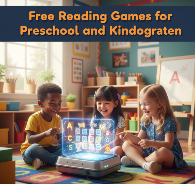 Free Reading Games for Preschool and Kindergarten