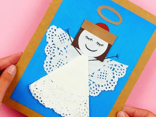 Christmas Angel Doily Craft